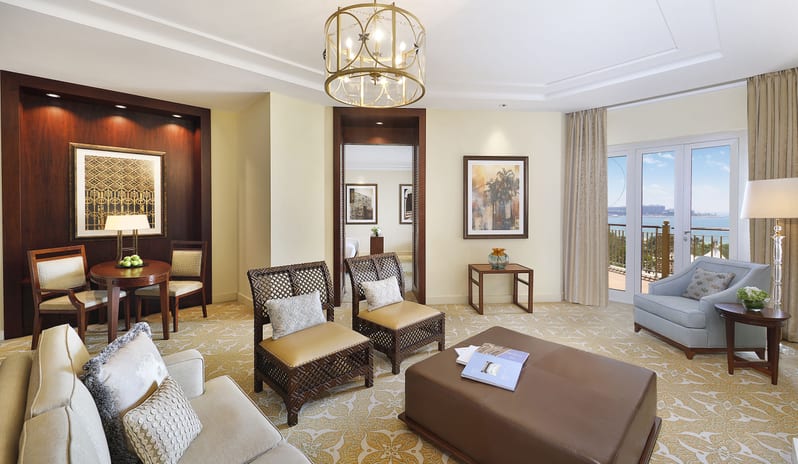 The Ritz-Carlton, Dubai, JBR - One Bedroom Ocean Club Suite -  Living Room